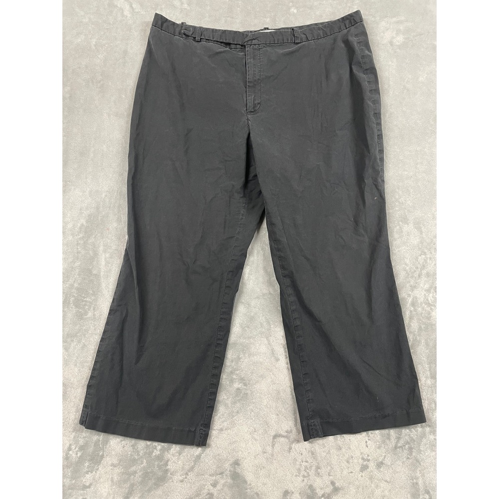 Old Navy Stretch Pants Charcoal Gray Women's‎ Size 20 Wide Leg Cropped